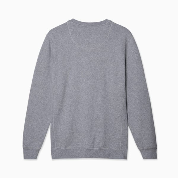WARDROBE ESS SUEDE CREW TR, Medium Gray Heather, large-MEX