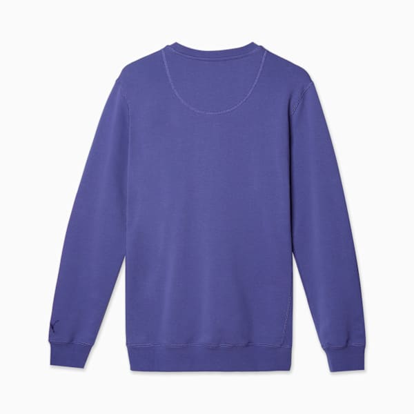 WARDROBE ESS SUEDE CREW TR, Blue Crystal, large-MEX