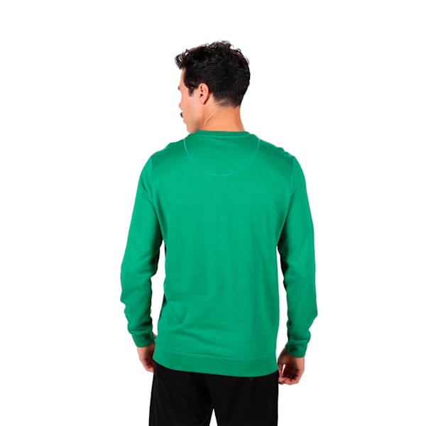 WARDROBE ESS SUEDE CREW TR, Archive Green, large-MEX