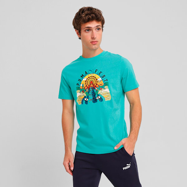 Playera GRAPHICS PUMA FESTIVAL, Aquatic, large-MEX