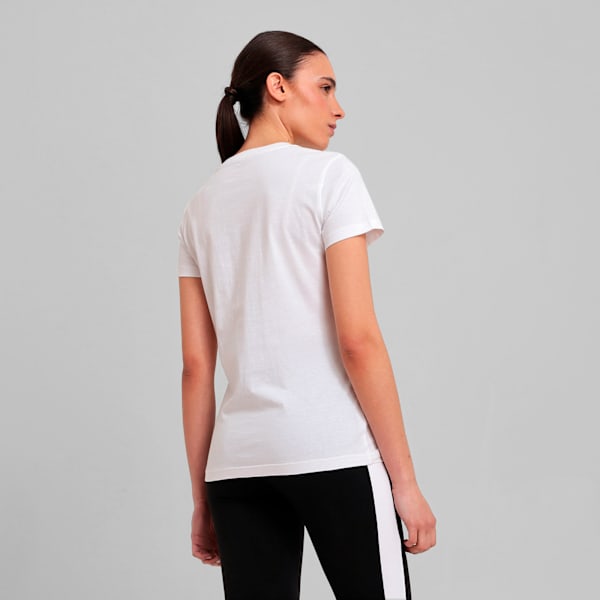 GRAPHICS Floral Logo Tee, PUMA White, large-MEX