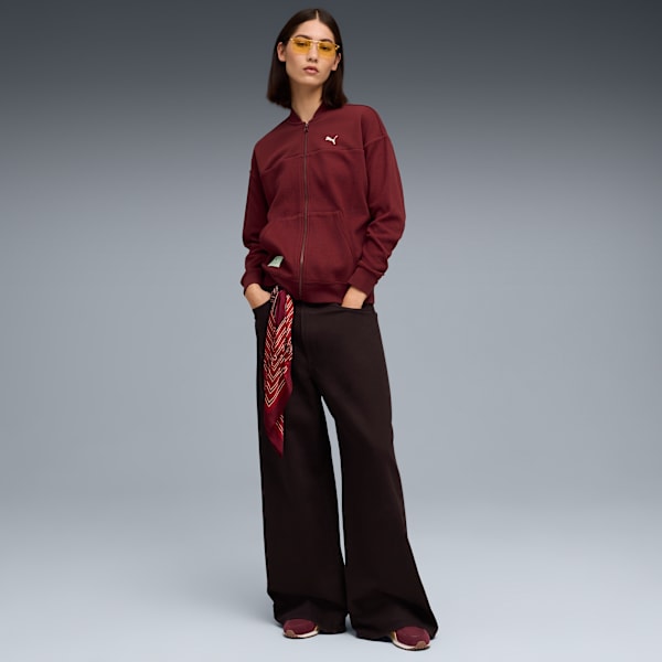 PUMA Class Full-Zip Jacket Women, Ruby Shimmer, large-ZAF