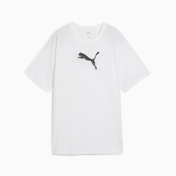 Evostripe Relaxed Graphic Tee Women, PUMA White, large-ZAF