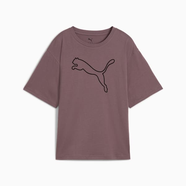 HER Relaxed Graphic Tee Women, Raisin, large-MEX