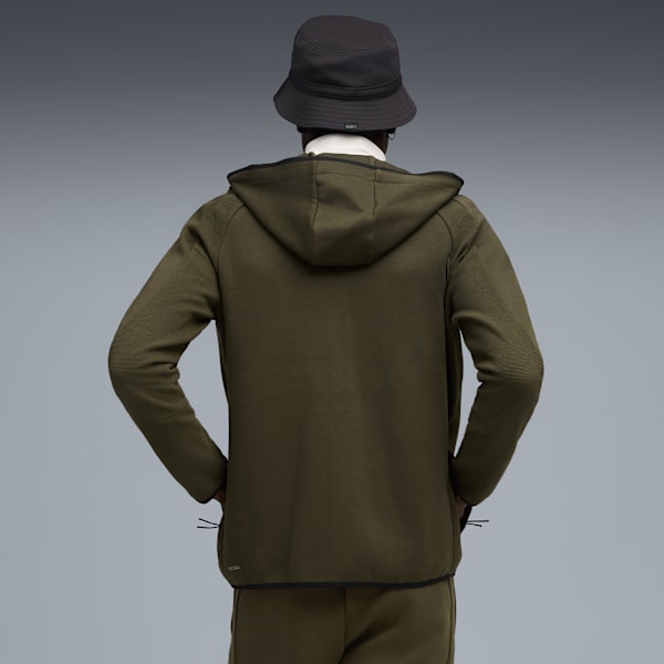 Campera con capucha Evostripe para hombre, Dark Olive, large-ARG
