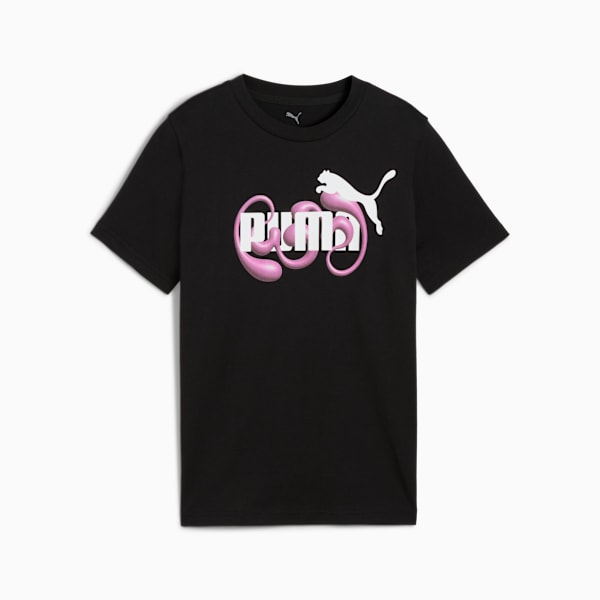 Graphic No. 1 Logo Tee Youth, PUMA Black, large-MEX