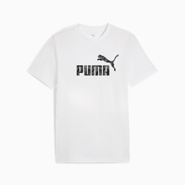 Essentials Camo Tee Men, PUMA White, large-MEX