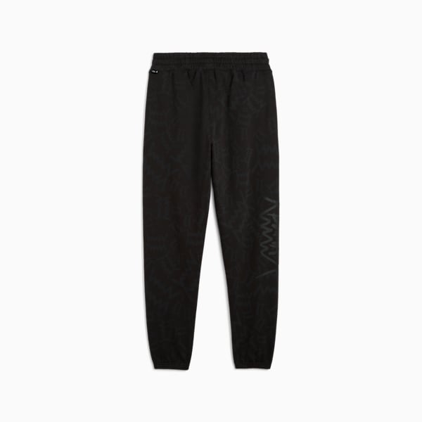 Jogging de básquet teamJAWS Post Game para hombre, PUMA Black, large-ARG