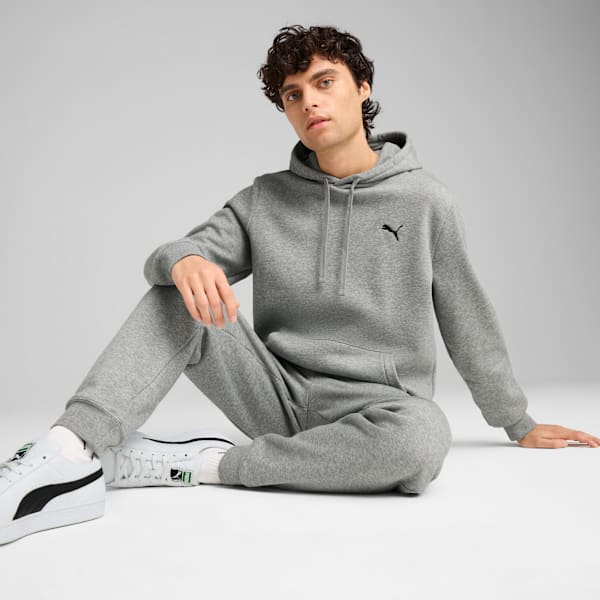Essentials Hoodie Men, Medium Gray Heather, large-ZAF