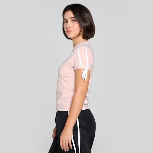 Modern Delight Slim Short Tee Women, Rose Quartz, large-MEX