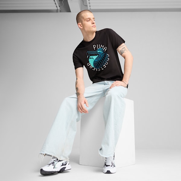 Graphics Execution Tee M Men, PUMA Black, large-ZAF