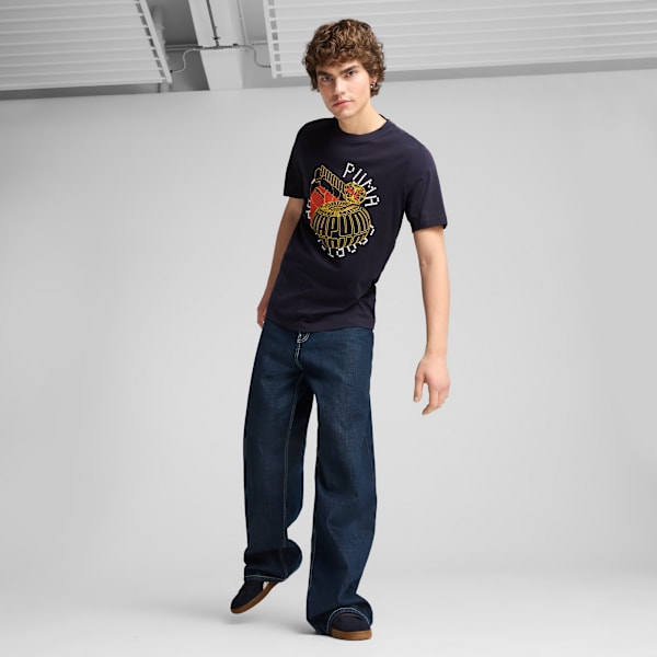 Graphics Execution Tee M Men, New Navy, large-ZAF
