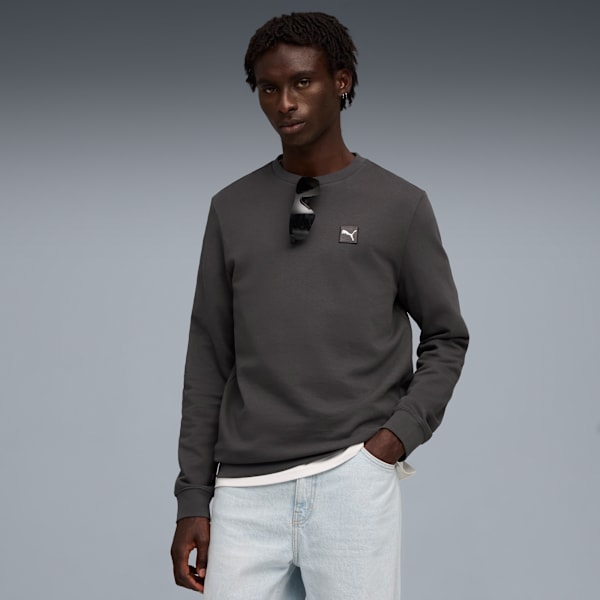 Essentials Elevated Crew Men, Dusky Gray, large-ZAF