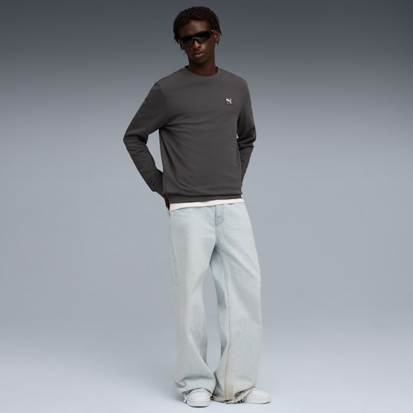 Essentials Elevated Crew Men, Dusky Gray, large-ZAF