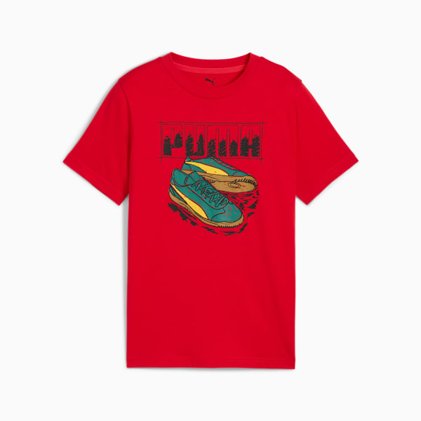 Graphic Sneaker Tee Youth, For All Time Red, large-MEX