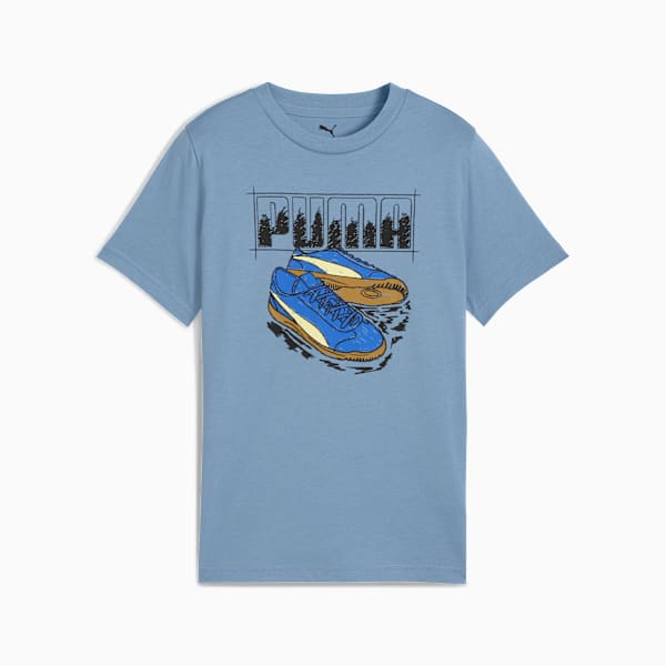 Graphic Sneaker Tee Youth, Cool Blue, large-MEX