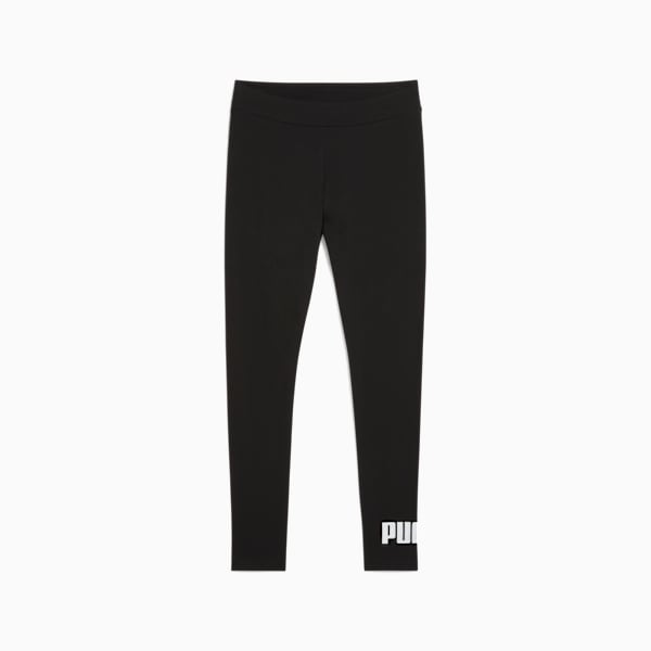 Essentials No. 1 Logo Leggings Women, PUMA Black, large-ZAF