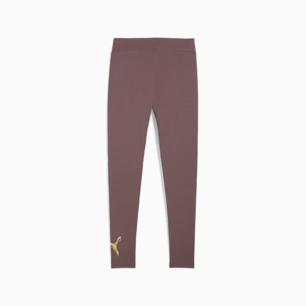 Essentials Metallic Leggings Women, Raisin-metallic gold, large-ZAF