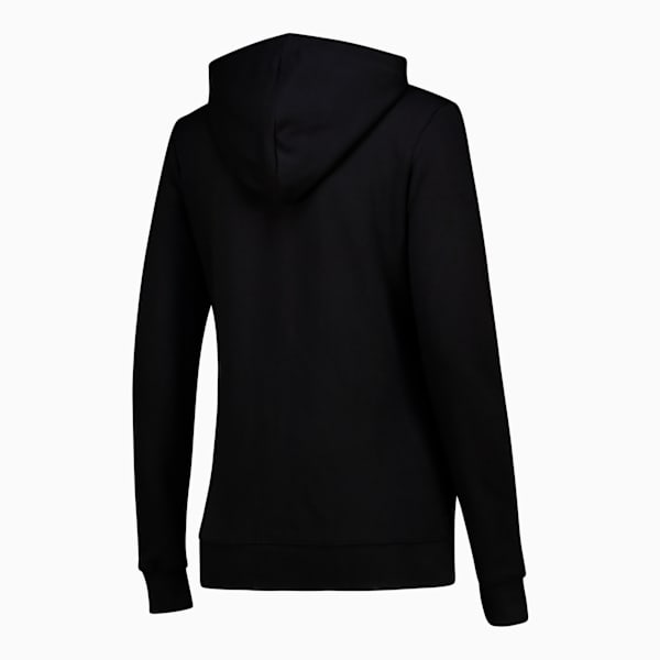 Essentials Logo Lab Hoodie Women, PUMA Black, large-ZAF