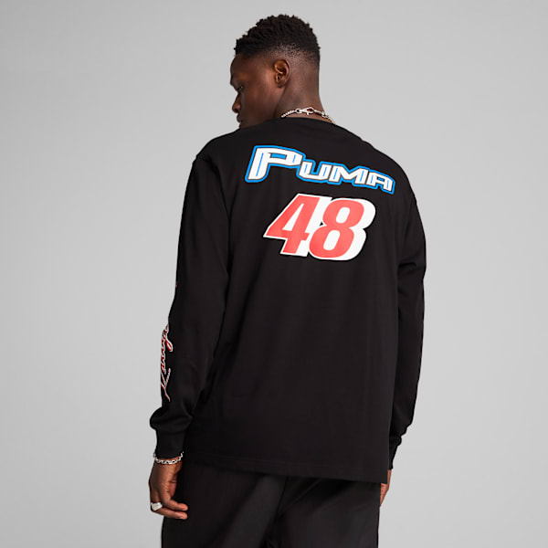 GRAPHICS PUMA Moto Relaxed Long Sleeve Tee Men, PUMA Black, large-ZAF