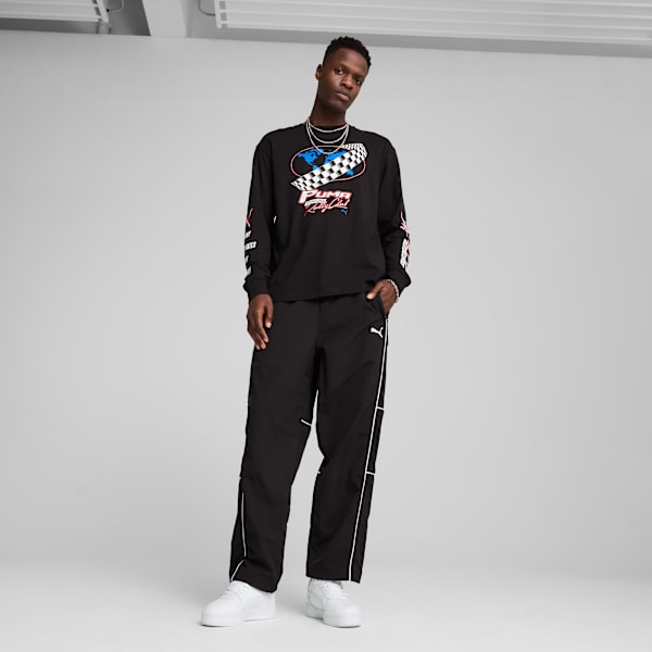 GRAPHICS PUMA Moto Relaxed Long Sleeve Tee Men, PUMA Black, large-ZAF