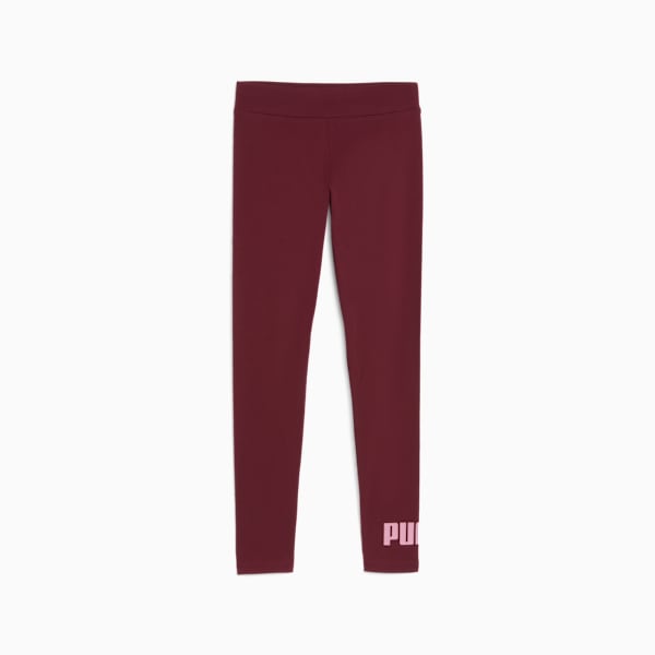 Essentials 2 Colour No.1 Logo Leggings Youth, Ruby Shimmer, large-ZAF