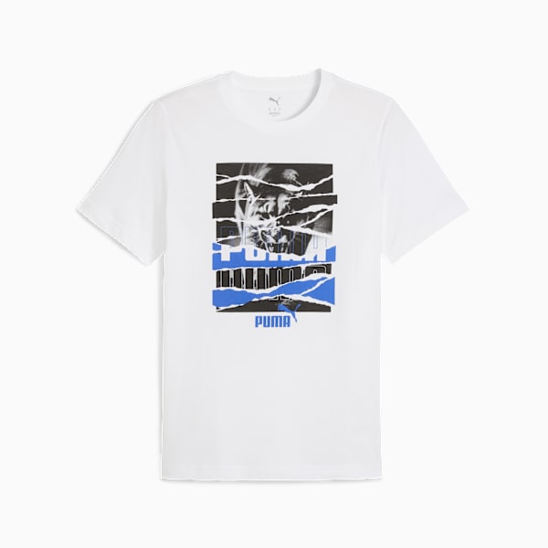 Graphic Photoprint Tee M Men, PUMA White, large-ZAF