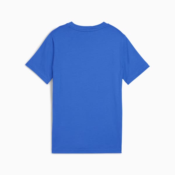 Essentials 2 Colour Small No. 1 Logo Tee Youth, Mountain Blue, large-ZAF