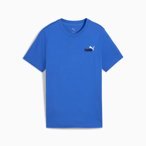 Essentials 2 Colour Small No. 1 Logo Tee Youth, Mountain Blue, large-ZAF