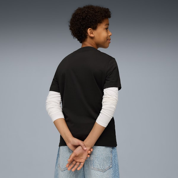 Graphic Box Tee Youth, PUMA Black, large-ZAF
