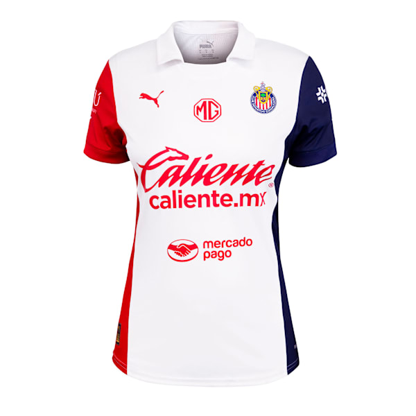 Chivas Women's Jersey Away Promo 24-25, PUMA White, large-MEX