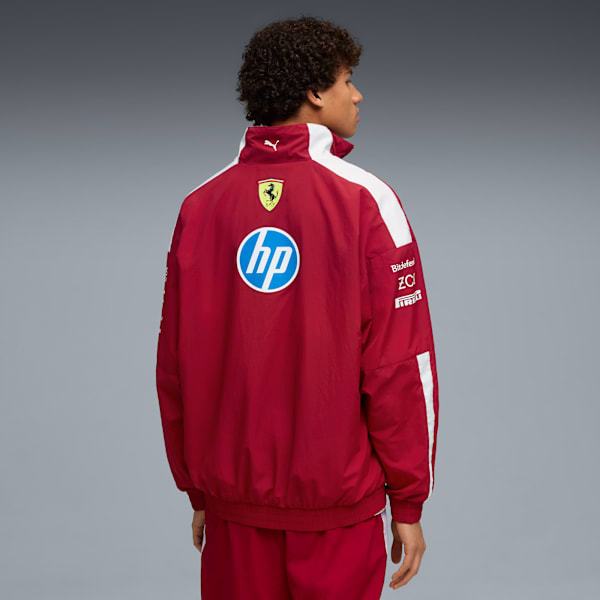 Chamarra oversized Scuderia Ferrari 2025 Drivers T7 Hombre, Dark Cherry, large-MEX