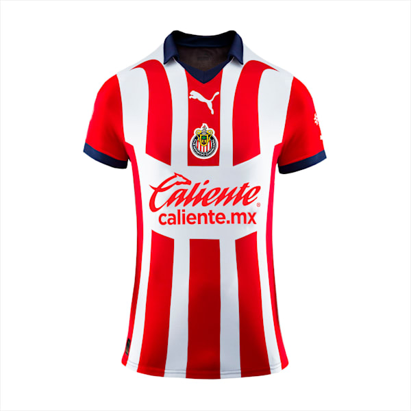 Camiseta réplica Chivas local 23-24 para mujer, PUMA Red, large-MEX