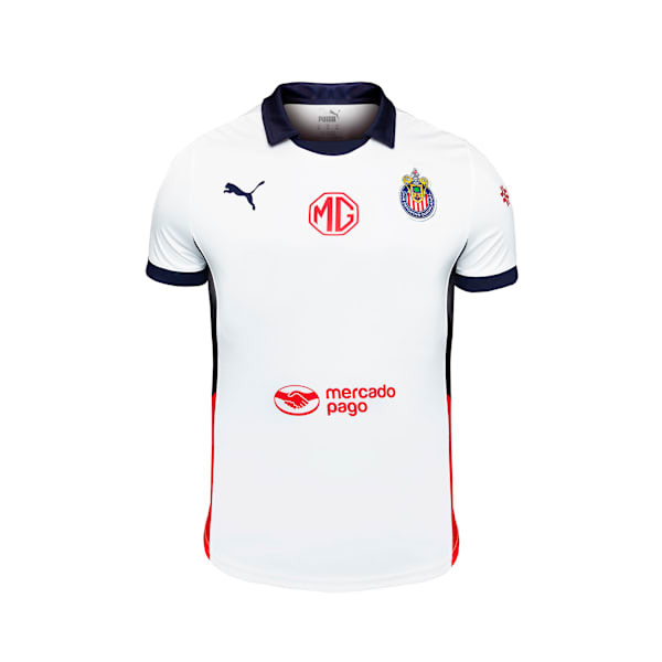 Chivas 24/25 Away Replica Big Kids' Soccer Jersey, PUMA White, large-MEX