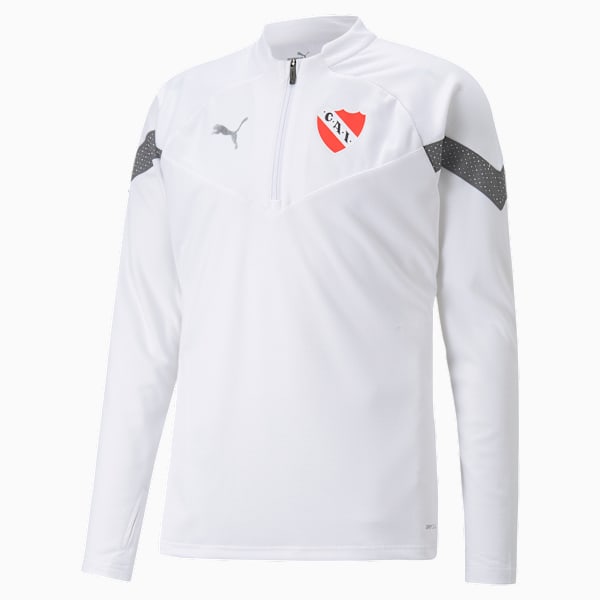 Buzo 1/4 Zip de Independiente para hombre, Puma White-Smoked Pearl, large-ARG