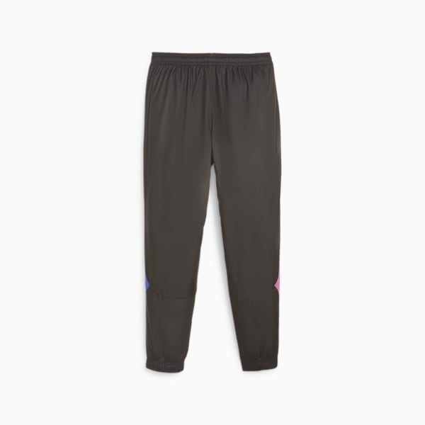 Pantalones de fútbol prematch del AC Milan, PUMA Black-Royal Sapphire, large-ARG