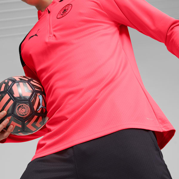 Buzo Manchester City de training de fútbol con cierre de un cuarto, Sunset Glow-Dark Navy, large-ARG