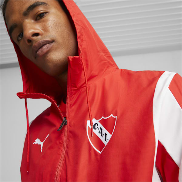 Campera de fútbol para hombre prematch de Independiente, PUMA Red-PUMA White, large-ARG