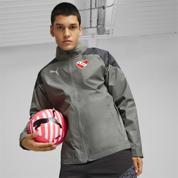 Campera de fútbol para hombre de Independiente, Flat Medium Gray-Strong Gray, large-ARG