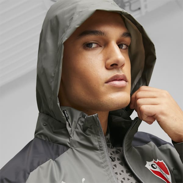Campera de fútbol para hombre de Independiente, Flat Medium Gray-Strong Gray, large-ARG