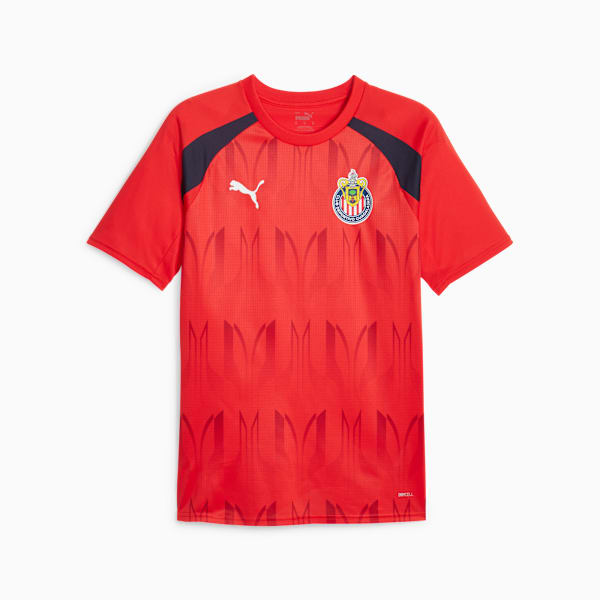 Jersey de fútbol para antes del juego C.D. Guadalajara, PUMA Red-PUMA Navy, large-MEX