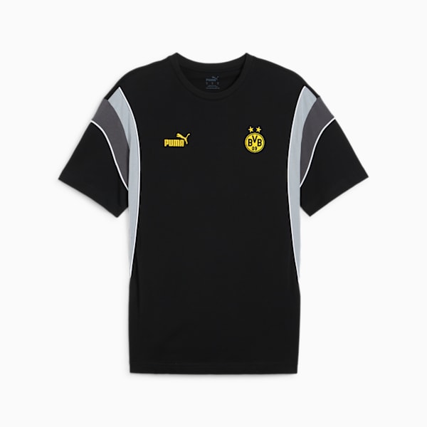 Remera Borussia Dortmund FtblArchive, PUMA Black-Cool Mid Gray, large-ARG