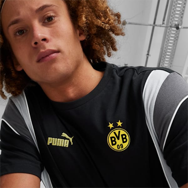 Remera Borussia Dortmund FtblArchive, PUMA Black-Cool Mid Gray, large-ARG