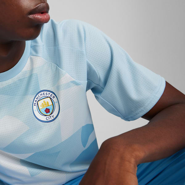 Camiseta prepartido MCFC, Silver Sky-Lake Blue, large-ARG