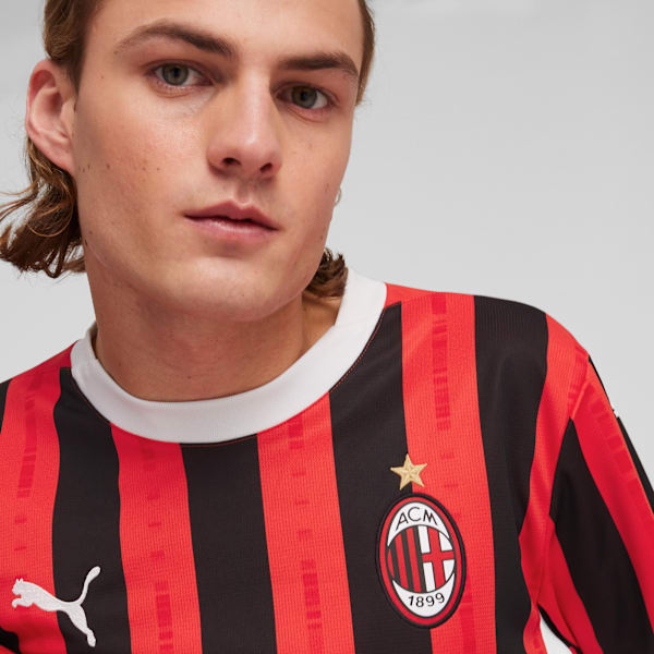 Jersey local réplica manga larga AC Milan 24/25 para hombre, For All Time Red-PUMA Black, large-MEX