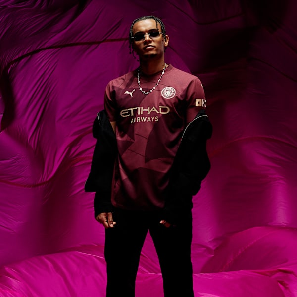 Camisa Manchester City 24/25 THIRD Juvenil, Vermelho, large-BRA