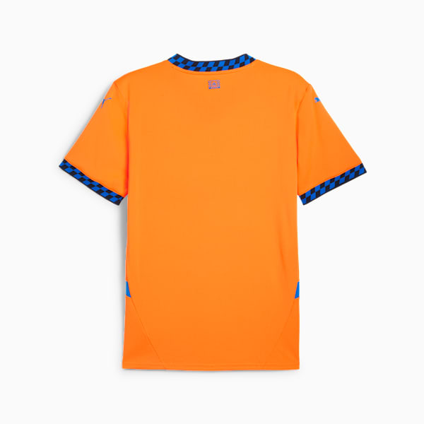 Jersey para hombre Olympique de Marseille Third 24/25, Fluro Orange Pes-Cayenne Pepper-Racing Blue, large-MEX