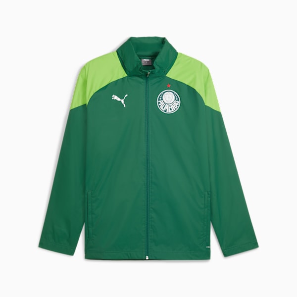 Jaqueta Treino All-Weather Palmeiras Masculina 2024, Verde Escuro e Verde Claro, large-BRA