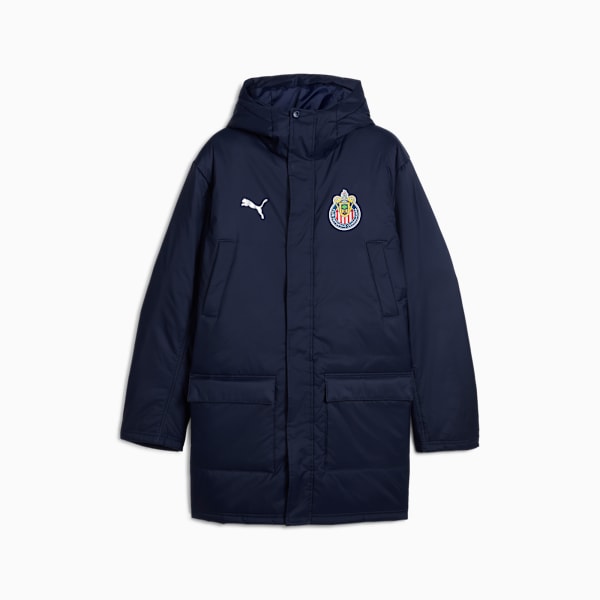 Chamarra invierno Chivas para hombre, PUMA Navy-PUMA Silver, large-MEX