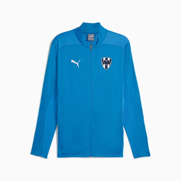 Chamarra de entrenamiento Rayados para hombre, Ignite Blue-PUMA Silver, large-MEX